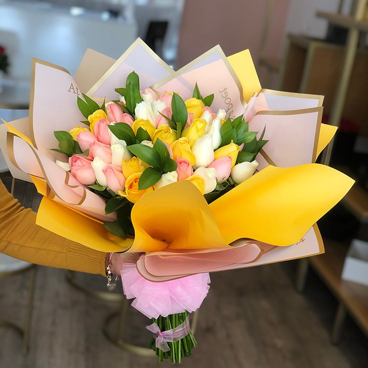 Ramo Girasoles con Tonos Rosas